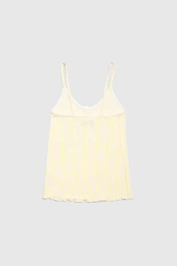 Butter Sleep Tank - Lemon Pinstripe