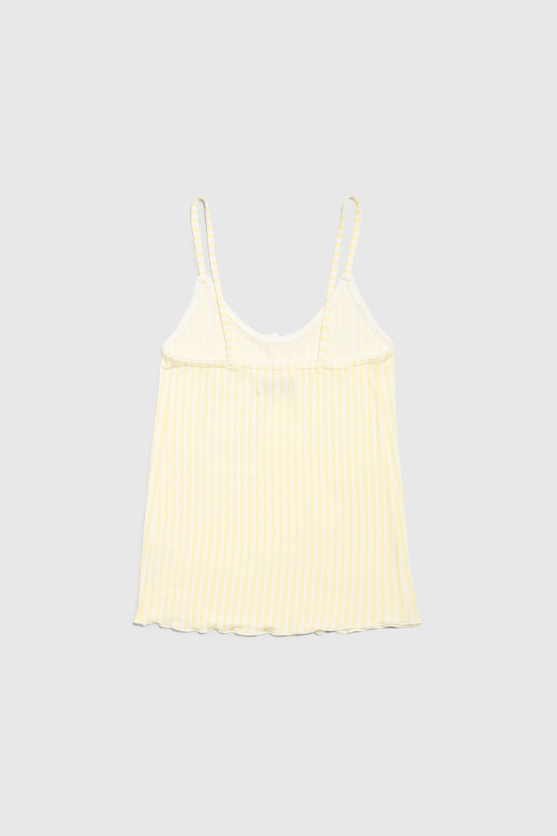 Butter Sleep Tank - Lemon Pinstripe
