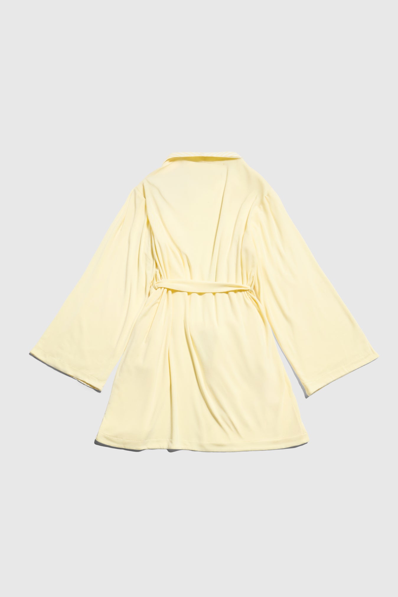 Lemon Pinstripe Robe
