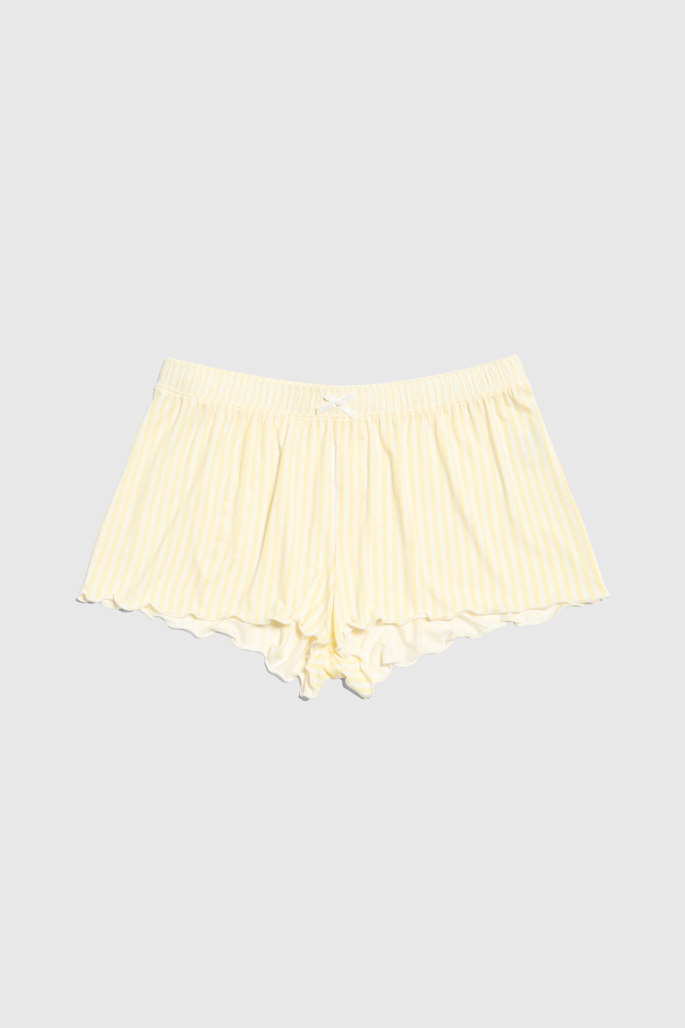 Butter Sleep Shorts - Lemon Pinstripe