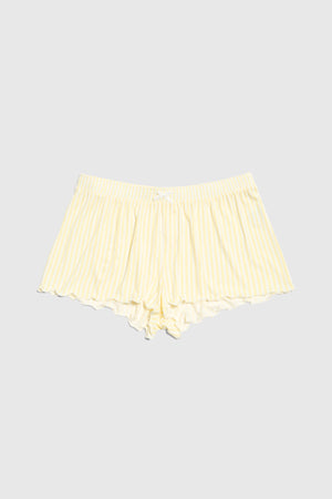 Butter Sleep Shorts - Lemon Pinstripe