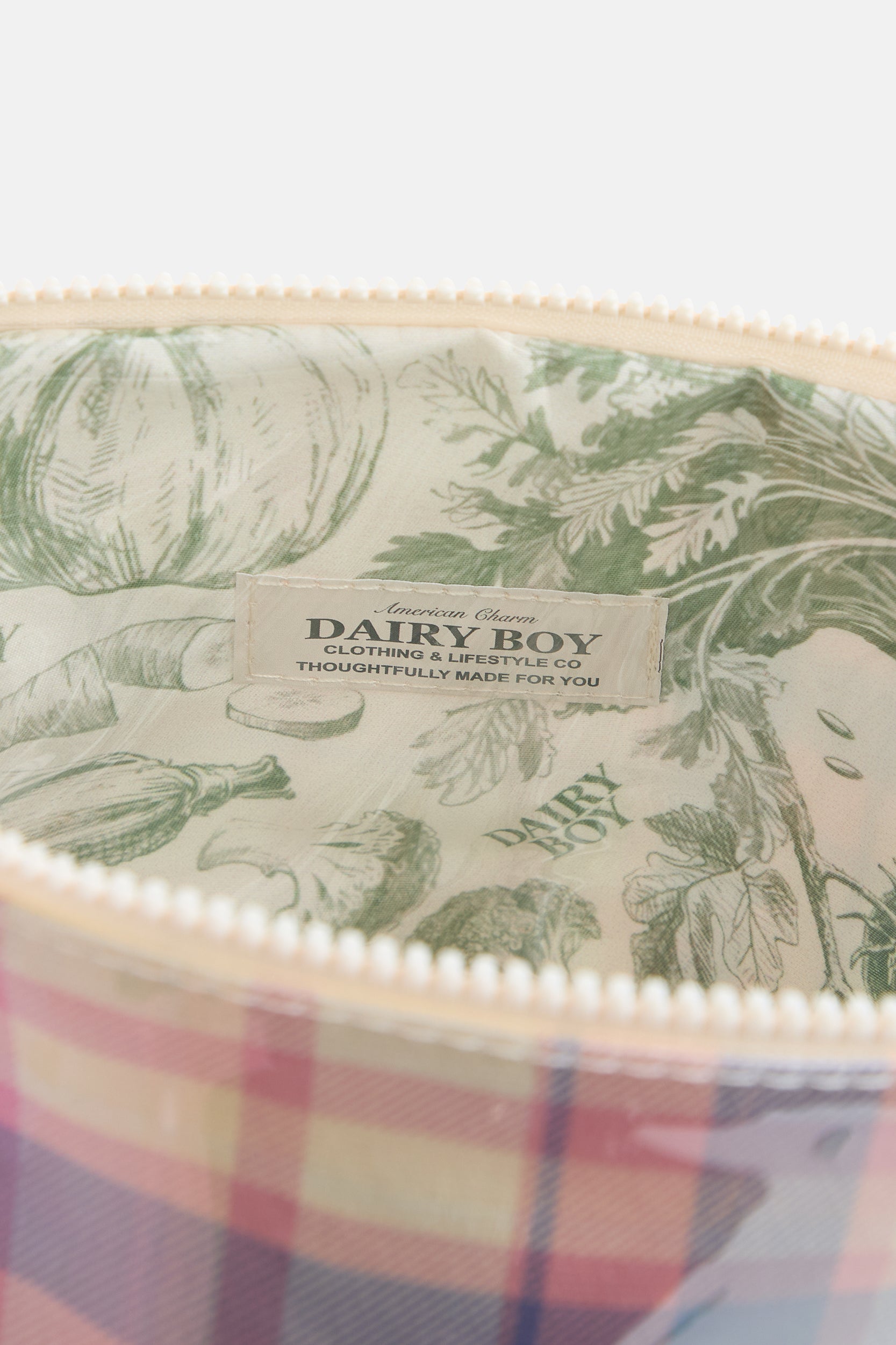 Garden Bed Makeup Bag - Country Check