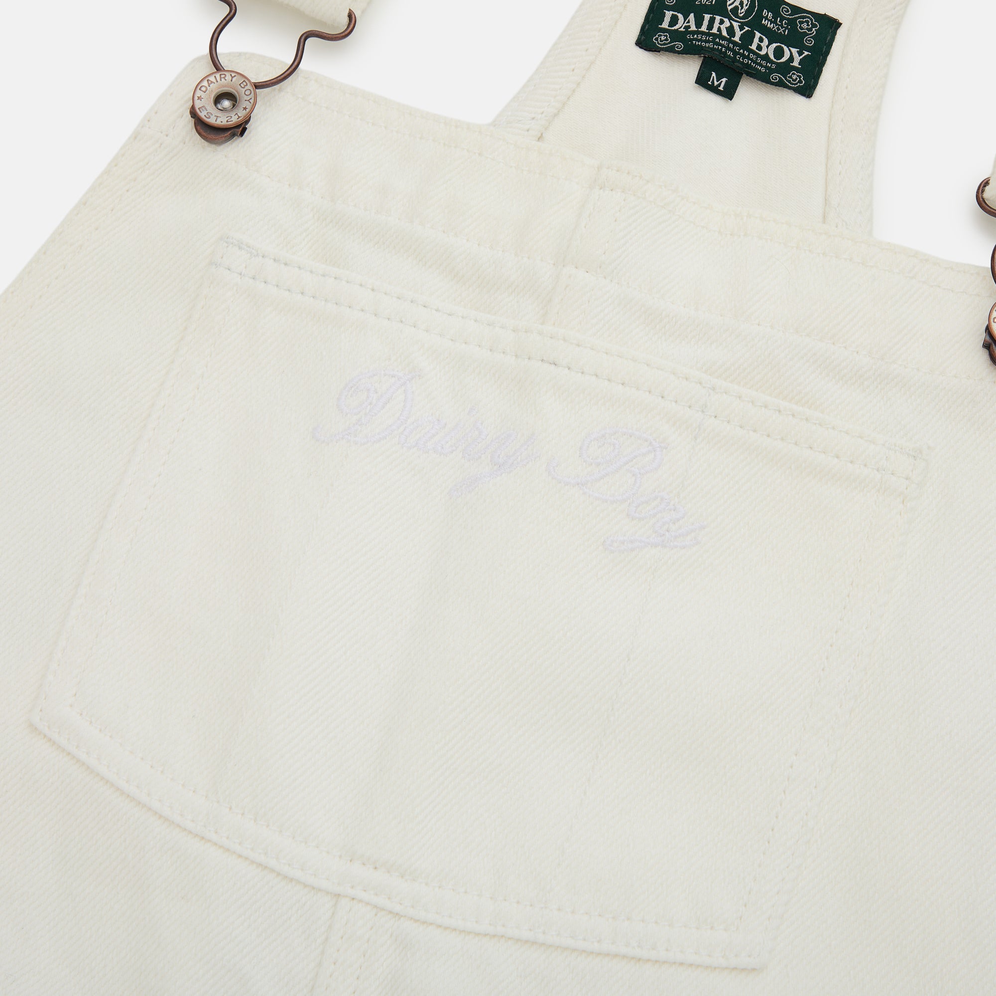The Farm Overalls - White Rooster - Dairy Boy