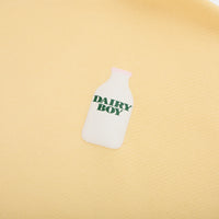 Milk Bottle Cropped Zip Up - Yellow