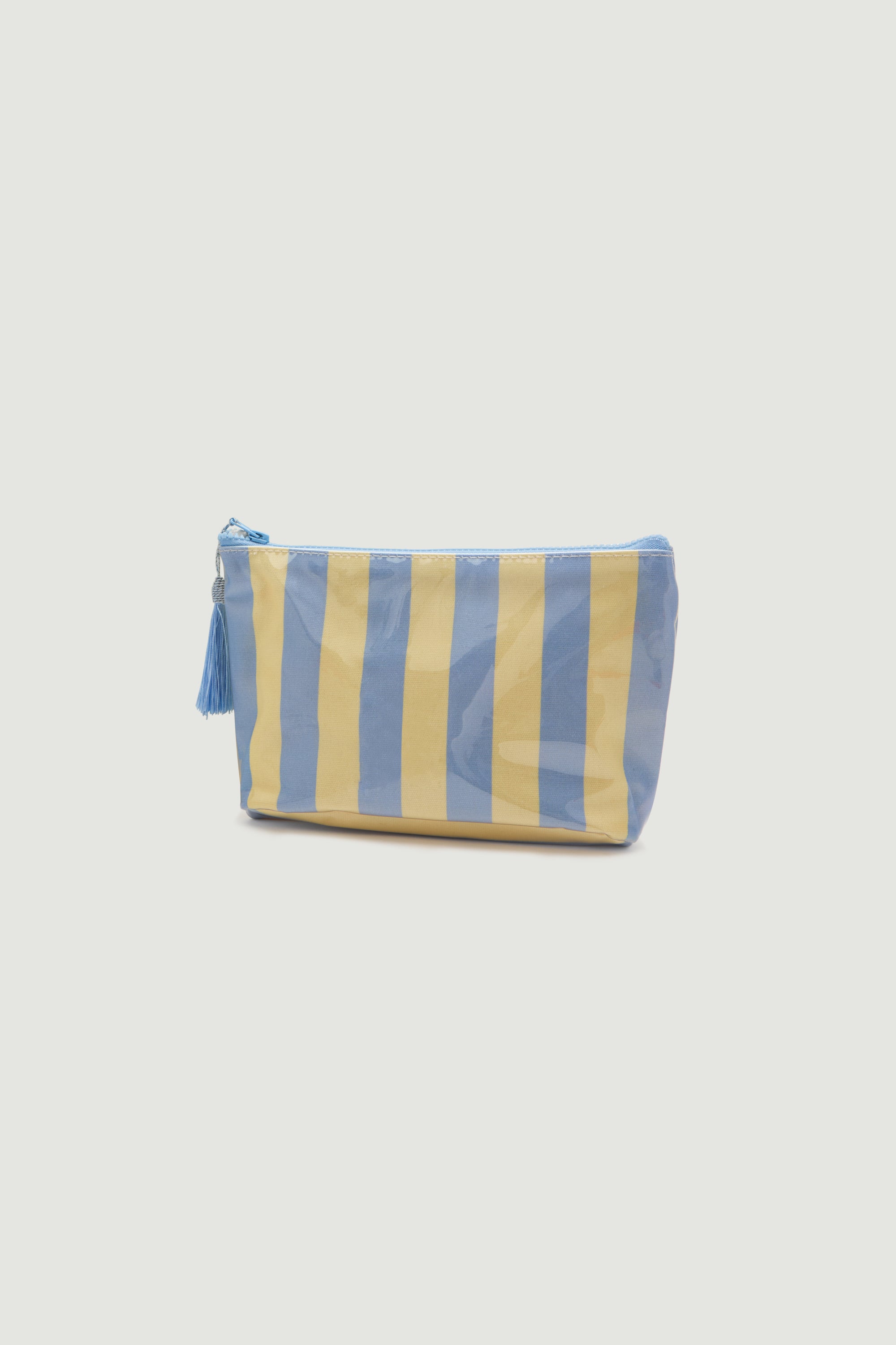 Cashmere Makeup Bag - Bluebird Stripe
