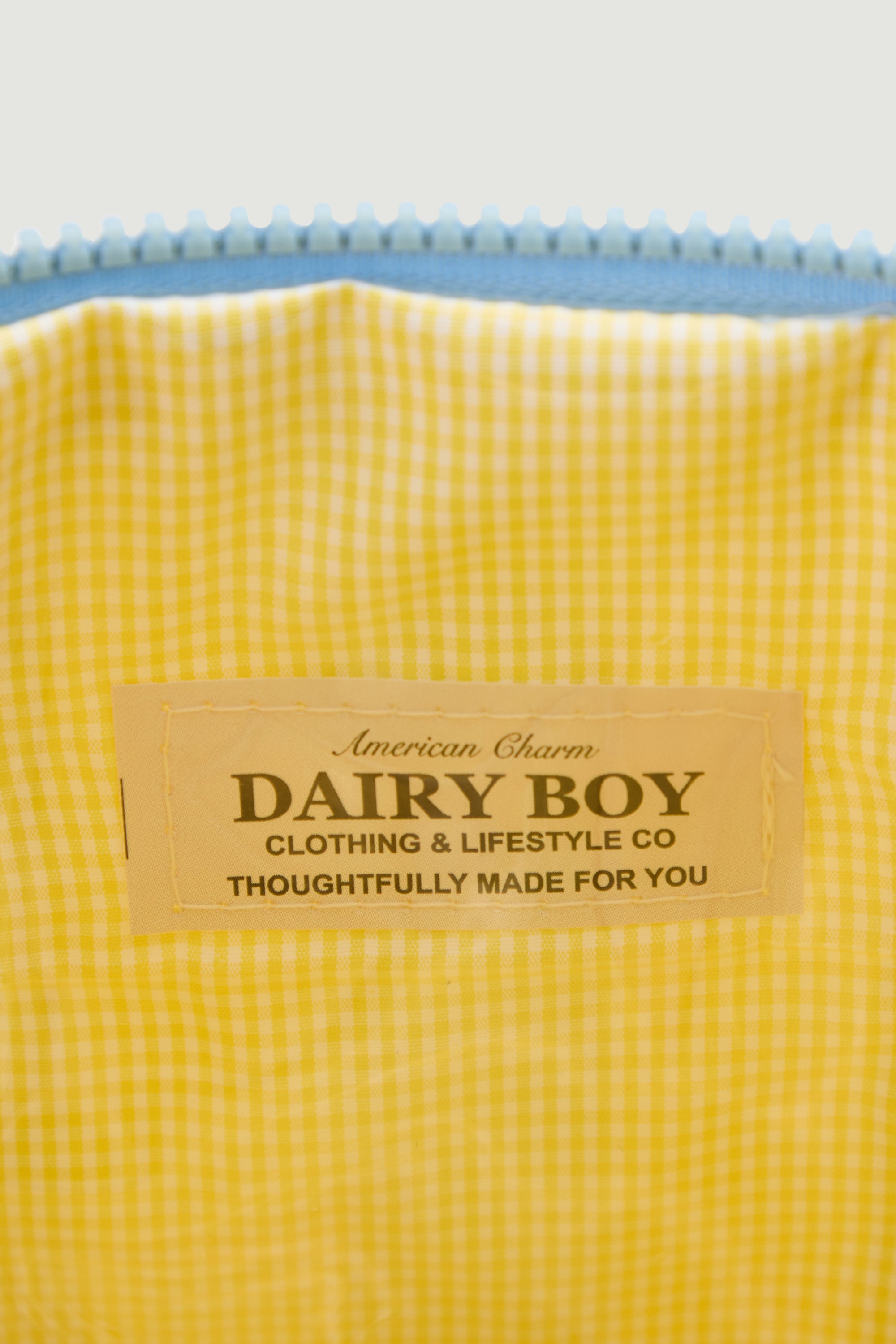 Cashmere Makeup Bag - Bluebird Stripe