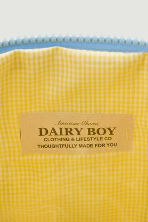 Cashmere Makeup Bag - Bluebird Stripe