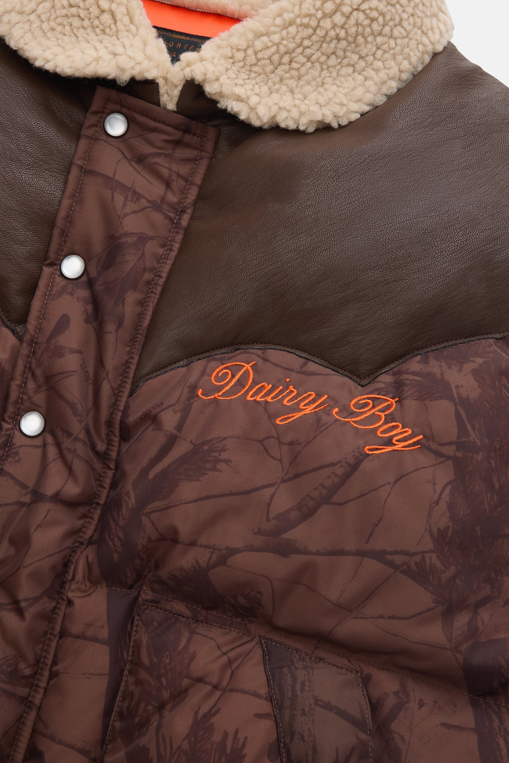 Mountain Puffer Vest - Chocolate Camo