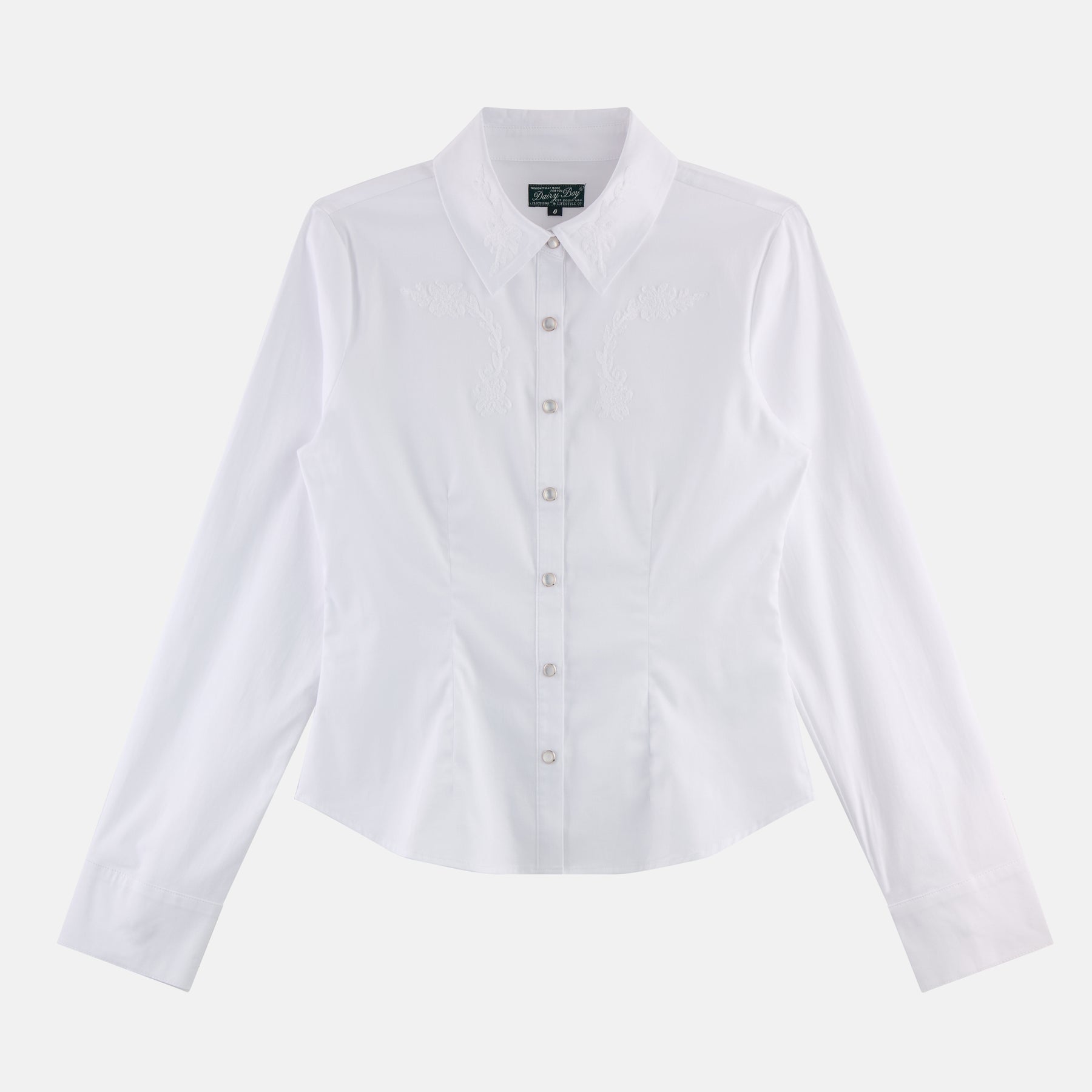 Tailored Pearl Snap Top - Goose