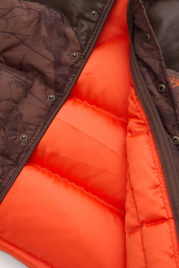 Mountain Puffer Vest - Chocolate Camo