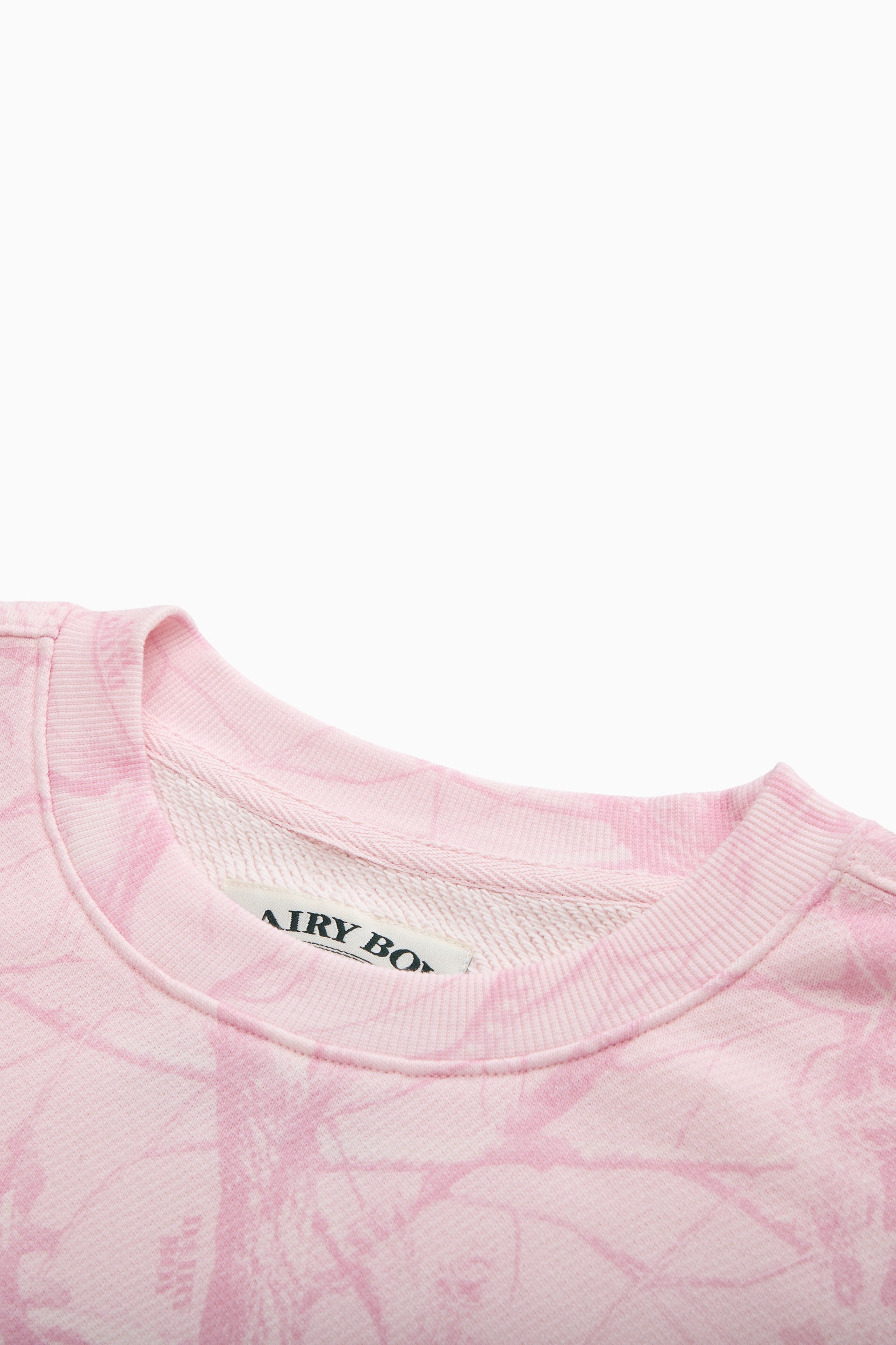 Oversized Crewneck - Bubblegum Camo/Pink Applique