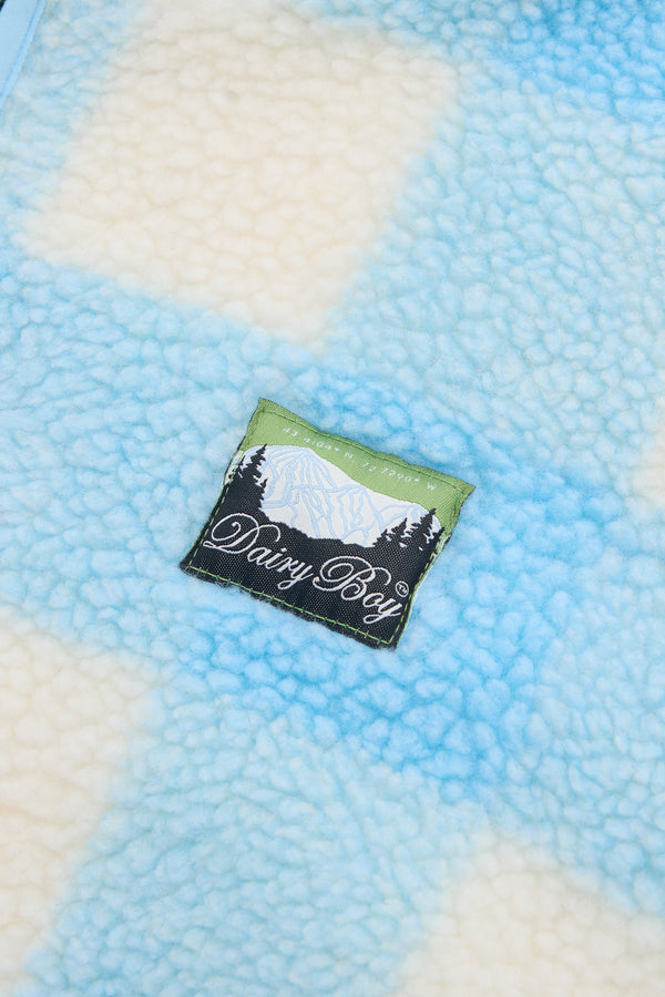 Green Mountain Fleece - Blue Buffalo Check