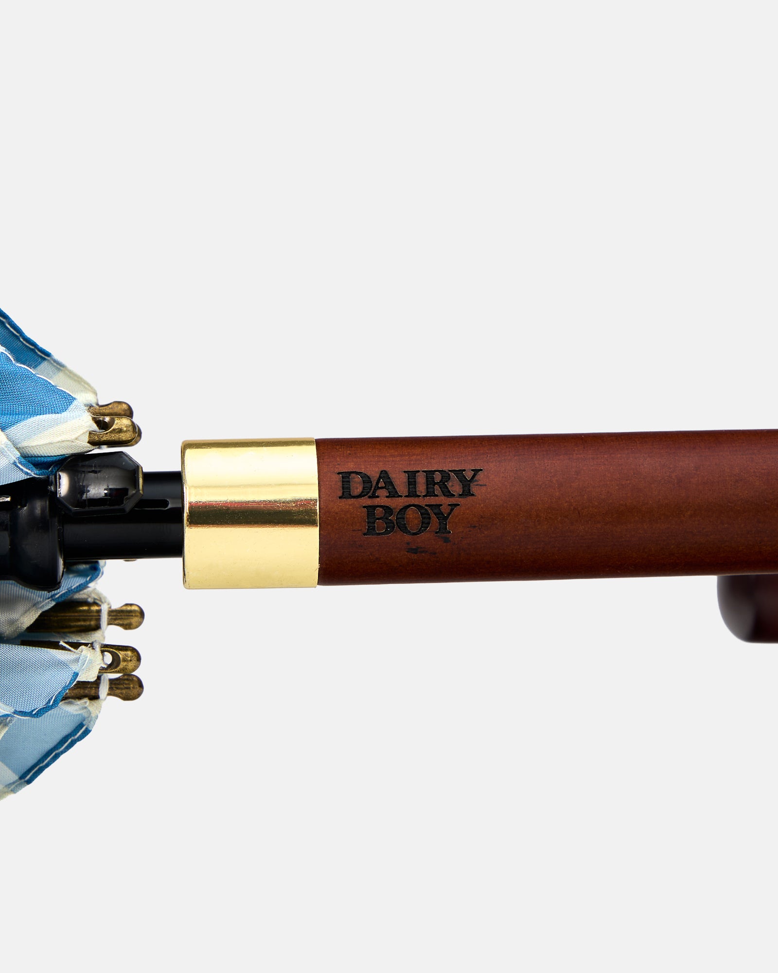 Garden Bed Umbrella - Blue Pinstripe