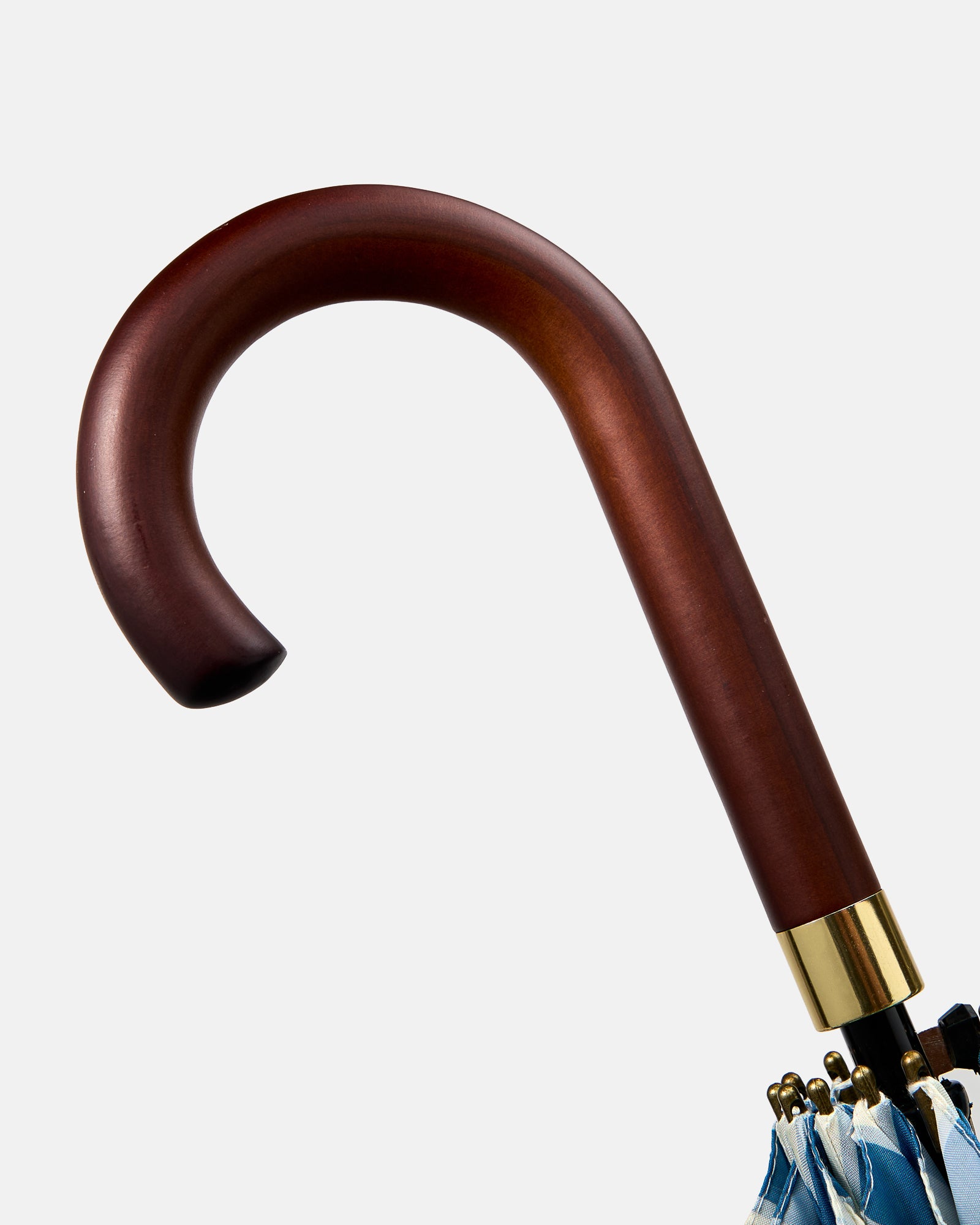 Garden Bed Umbrella - Blue Pinstripe