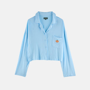 Garden Bed Sleep Set - Pumpkin in Cool Blue