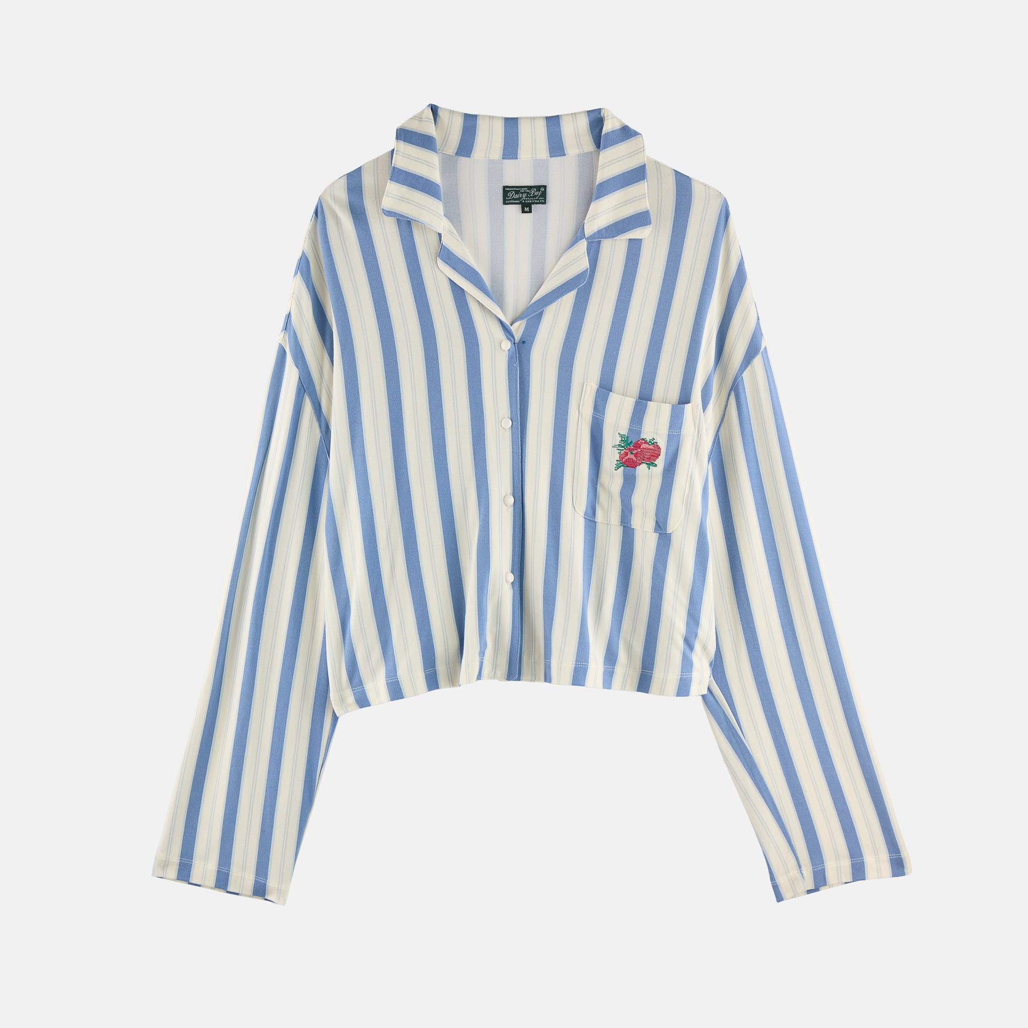 Garden Bed Sleep Set - Tomato in Blue Pinstripe