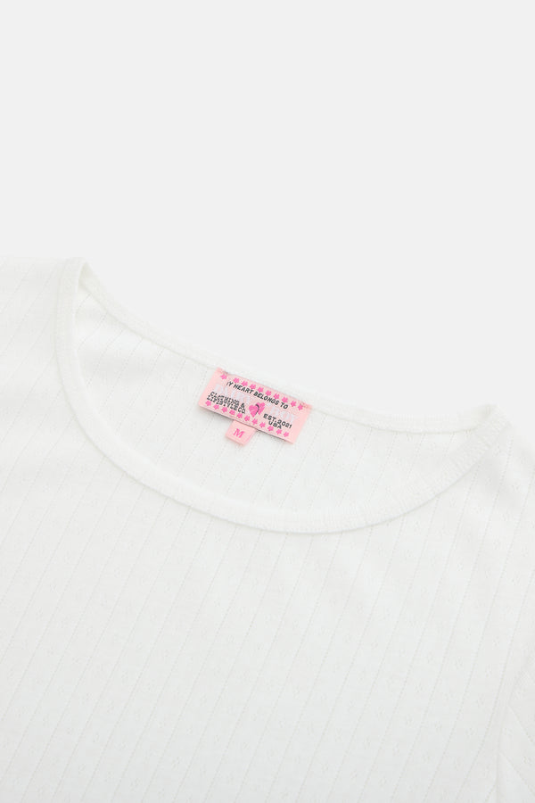 Pointelle Sleep Tee - Cupid