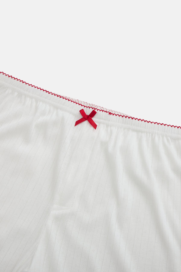 Pointelle Sleep Pant - Cupid