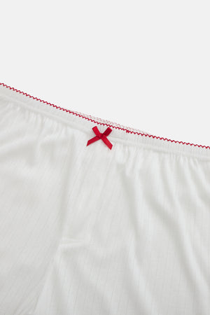 Pointelle Sleep Short - Cupid