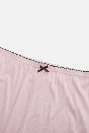 Pointelle Sleep Short - Blush