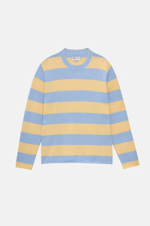 The Cashmere Pullover - Bluebird Stripe
