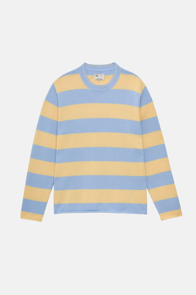 The Cashmere Pullover - Bluebird Stripe