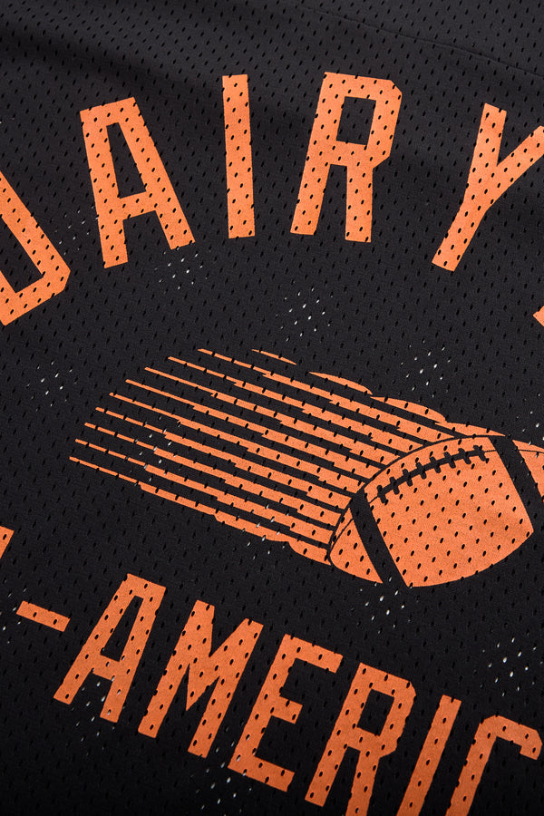 Study Break Varsity Jersey - Black/Champion Orange