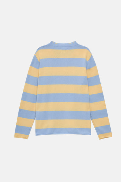 The Cashmere Pullover - Bluebird Stripe