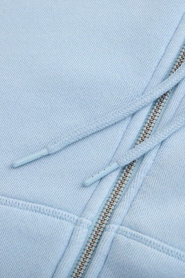 Milk Bottle Cropped Hoodie - Icy Blue