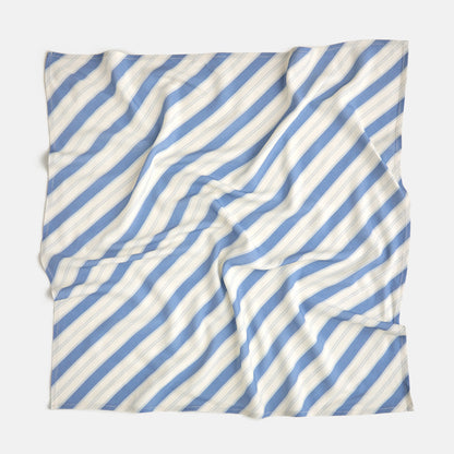Garden Bed Head Scarf - Blue Pinstripe