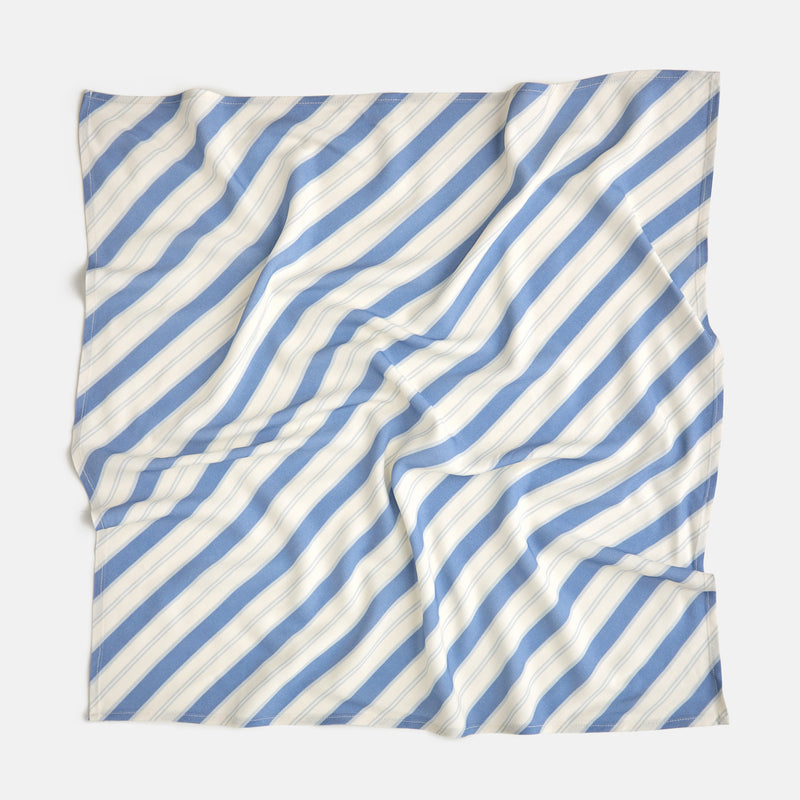 Garden Bed Head Scarf - Blue Pinstripe