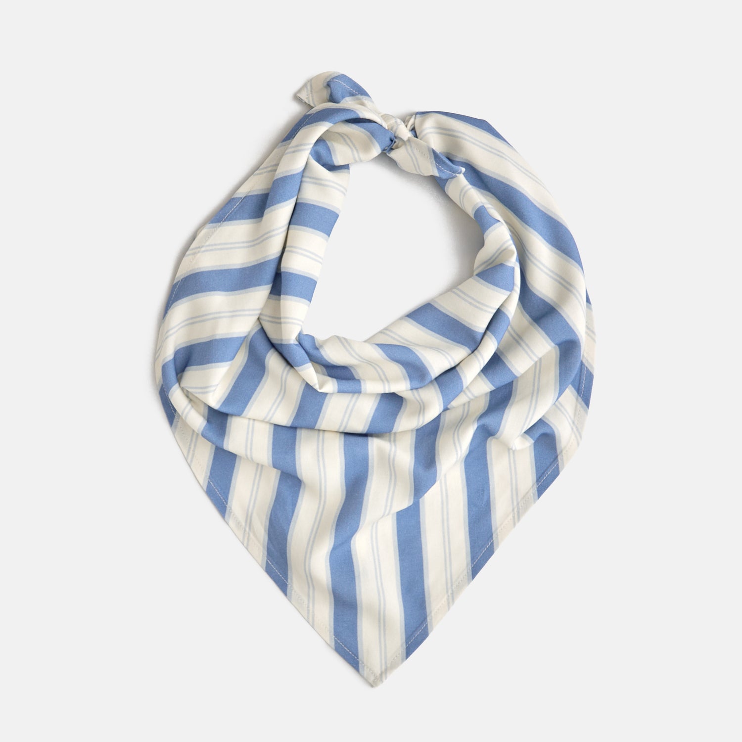 Garden Bed Head Scarf - Blue Pinstripe