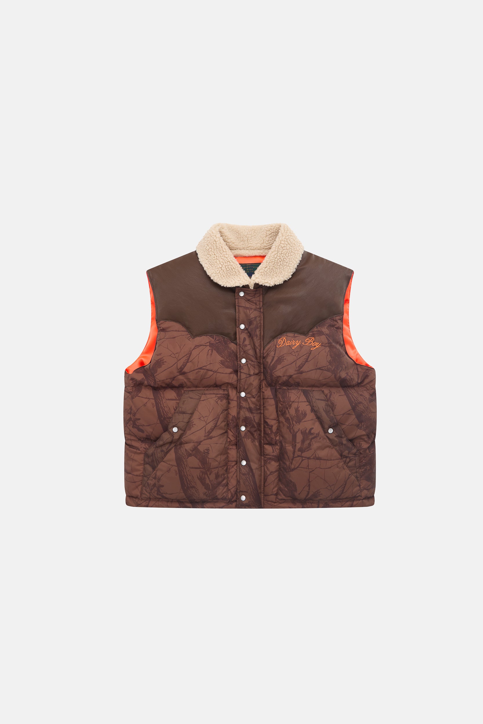 Mountain Puffer Vest - Chocolate Camo