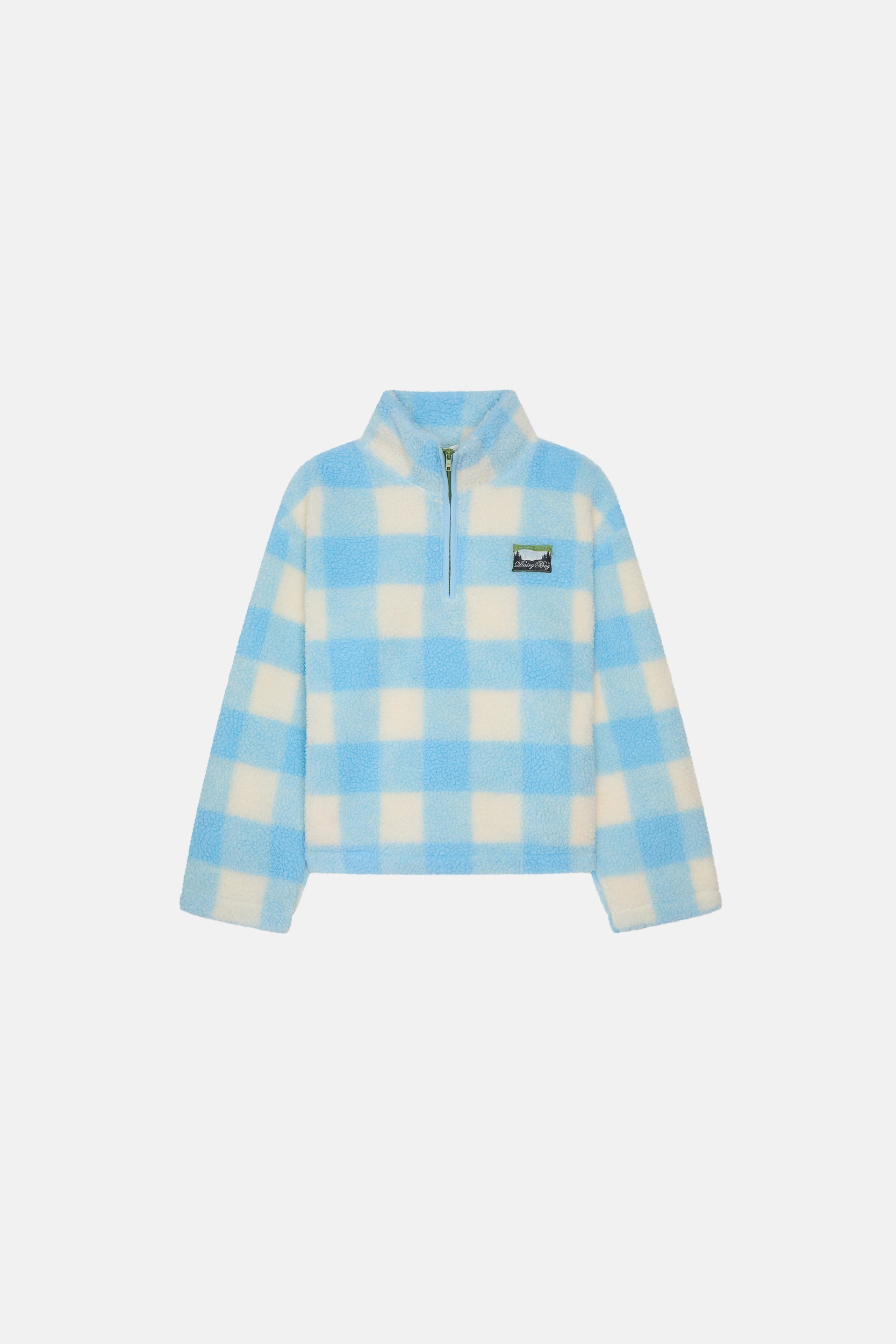 Green Mountain Fleece - Blue Buffalo Check