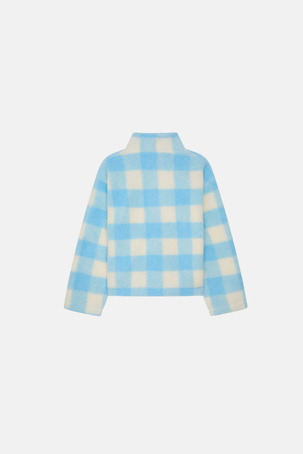 Green Mountain Fleece - Blue Buffalo Check