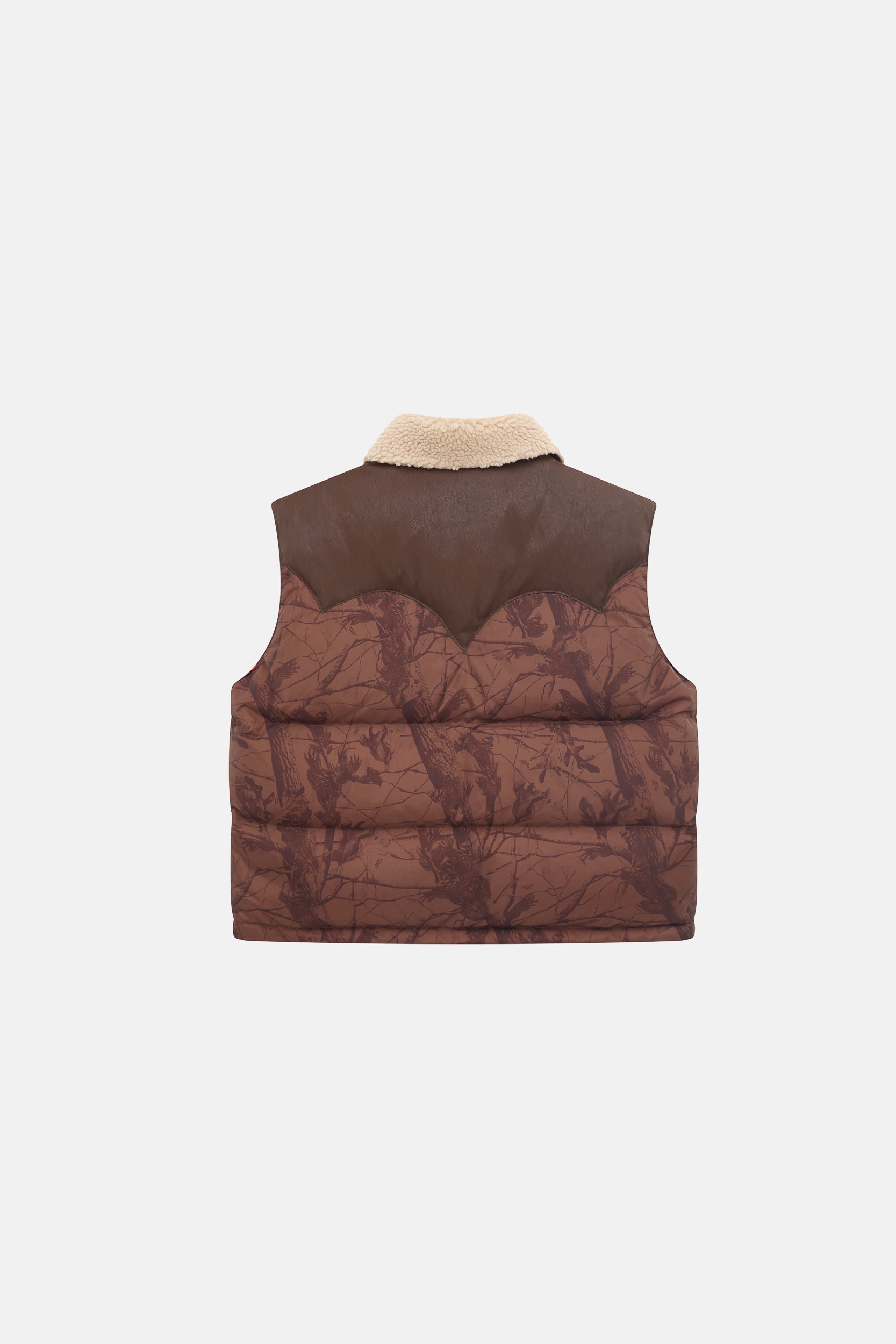 Mountain Puffer Vest - Chocolate Camo