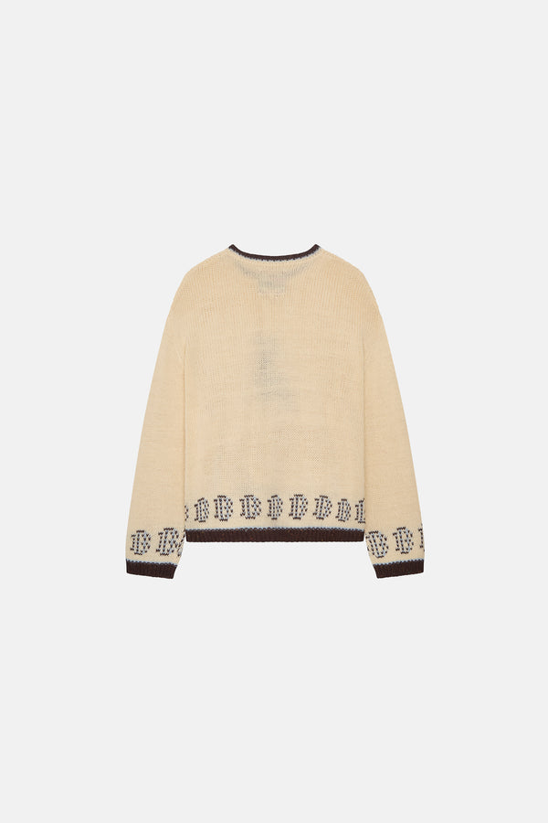 Deer Sweater - Soft Cream