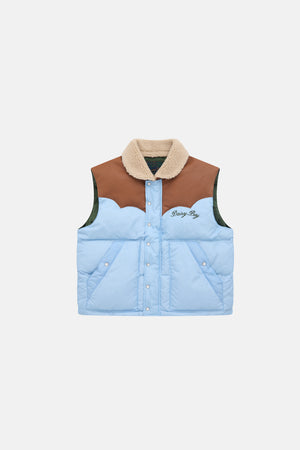 Mountain Puffer Vest - Sky Blue