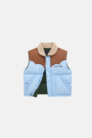 Mountain Puffer Vest - Sky Blue
