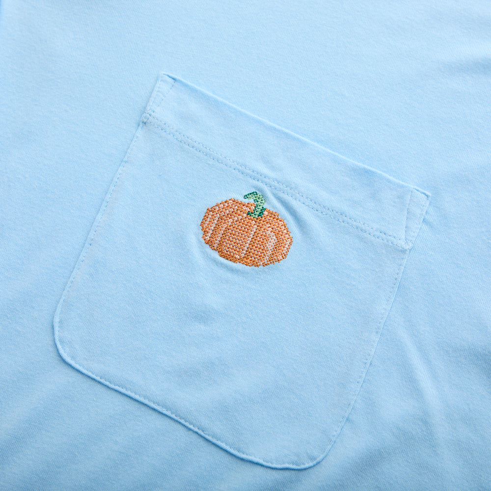 Garden Bed Sleep Set - Pumpkin in Cool Blue