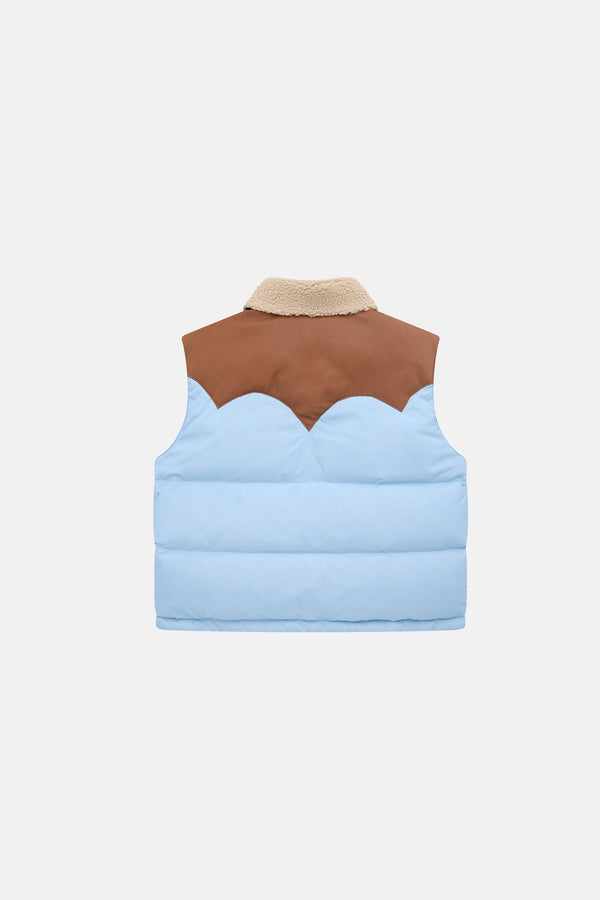Mountain Puffer Vest - Sky Blue