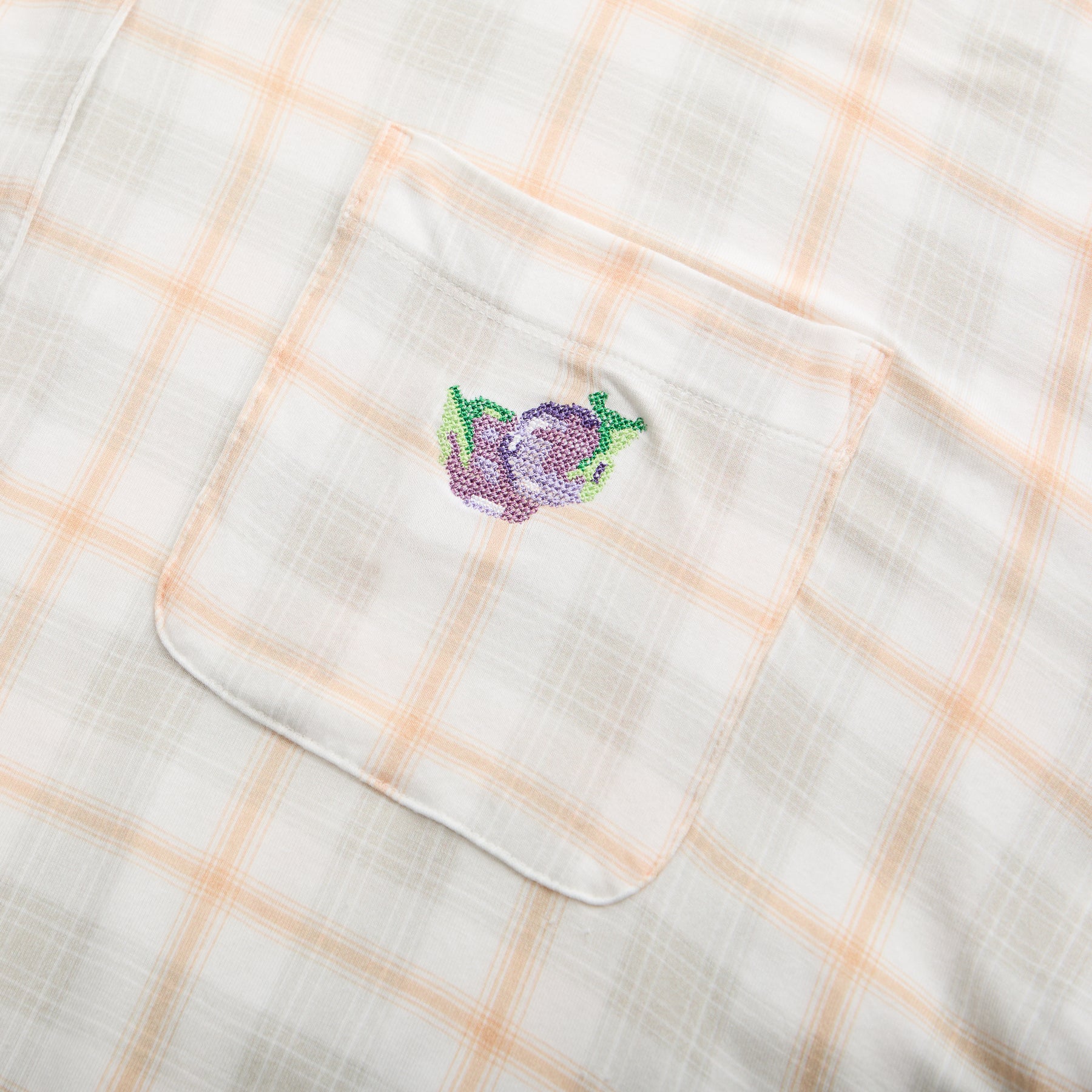 Garden Bed Sleep Set - Eggplant in Sailor Plaid