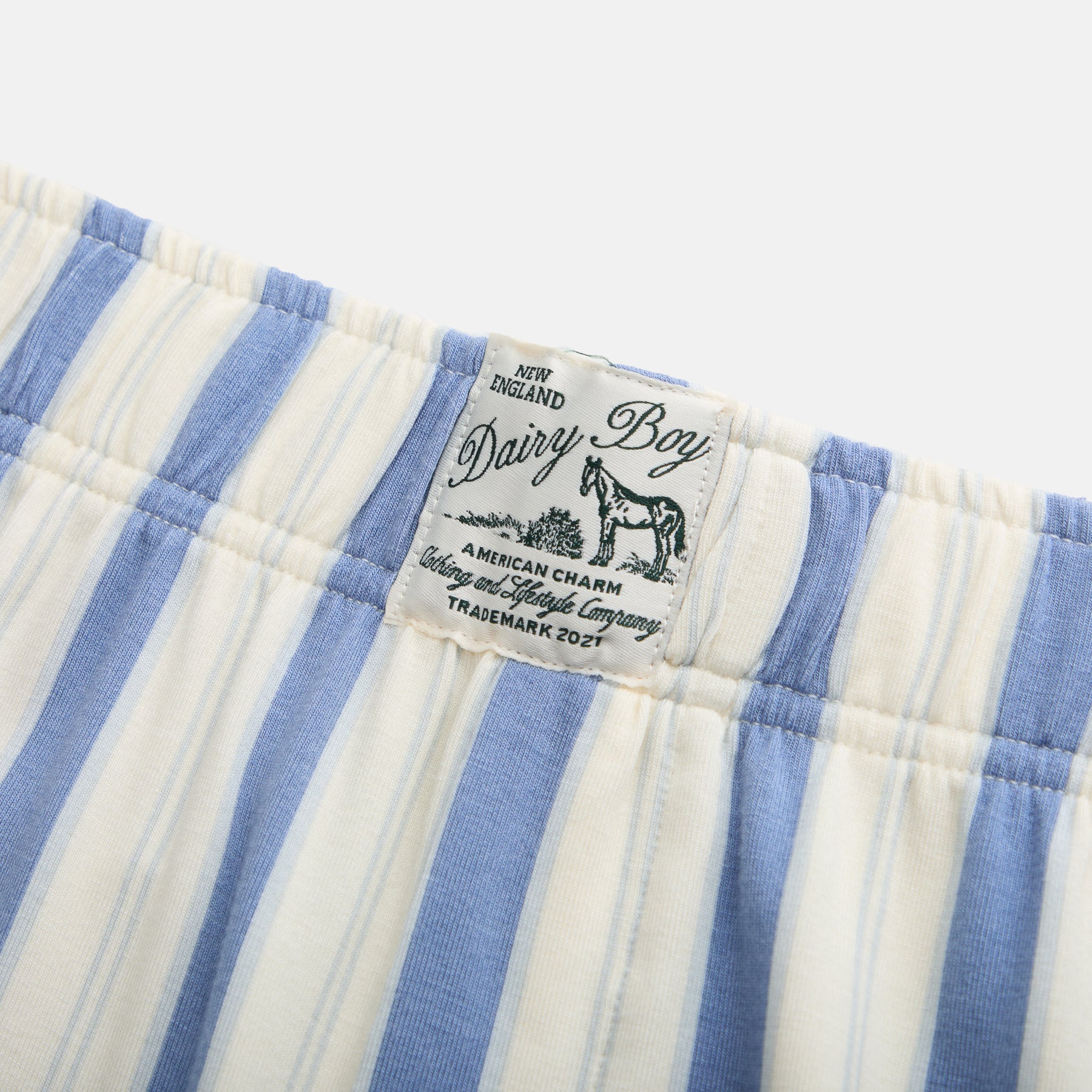 Garden Bed Sleep Set - Tomato in Blue Pinstripe