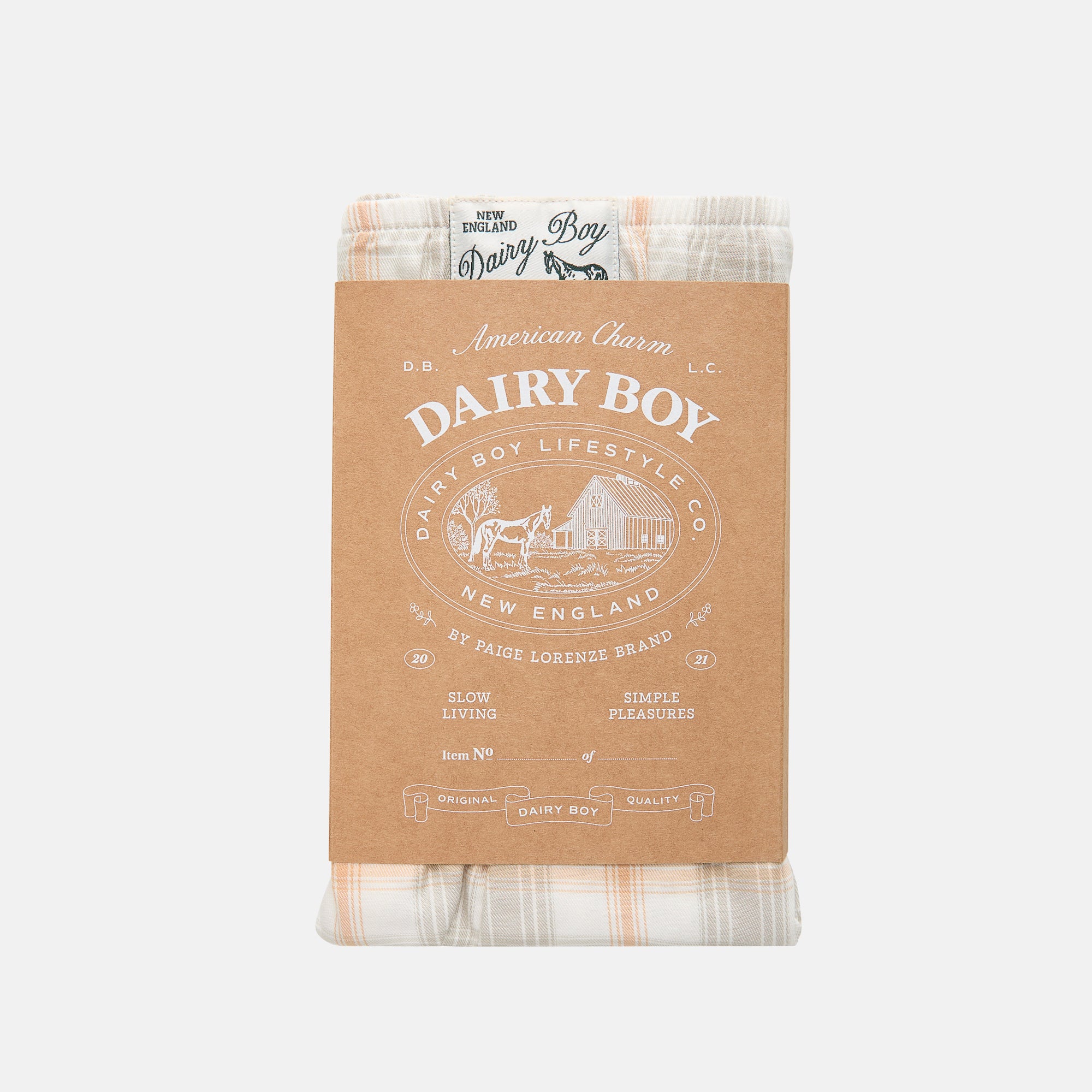 Garden Bed Boxer Shorts - Sailor Plaid