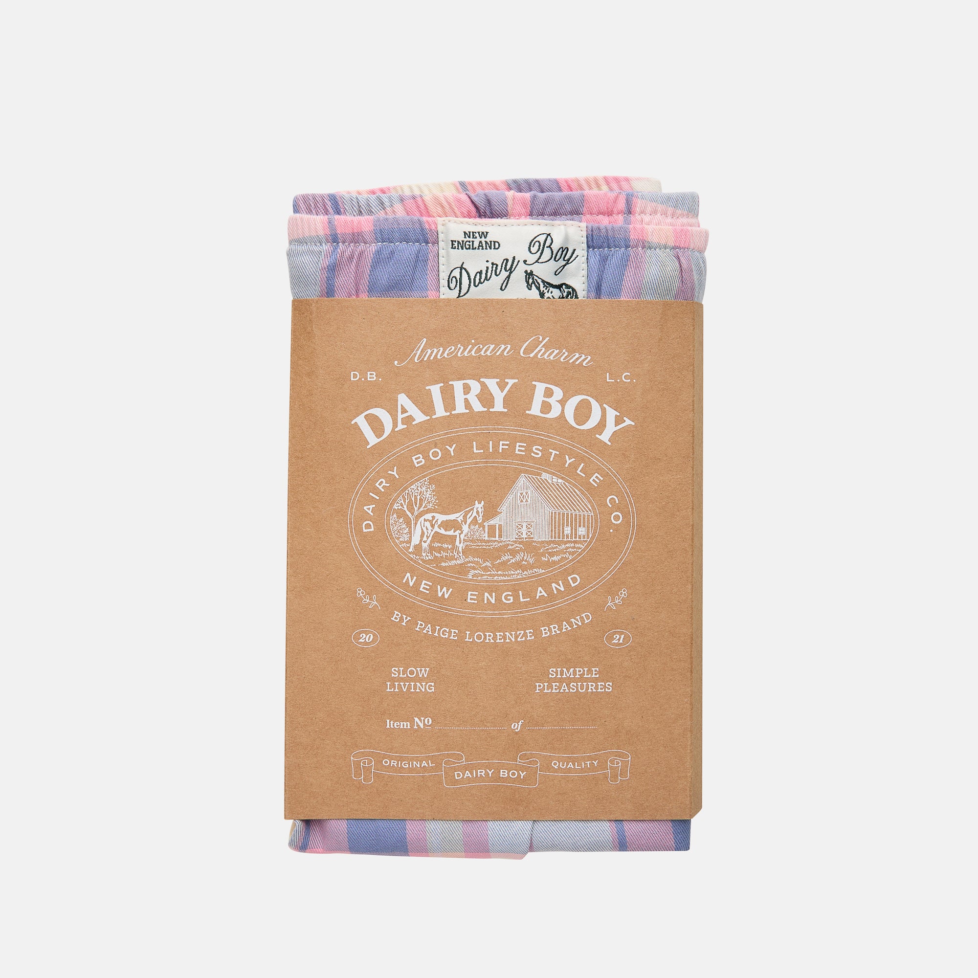 Garden Bed Boxer Shorts - Country Check