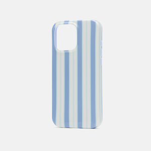 Garden Bed Phone Case - Blue Pinstripe