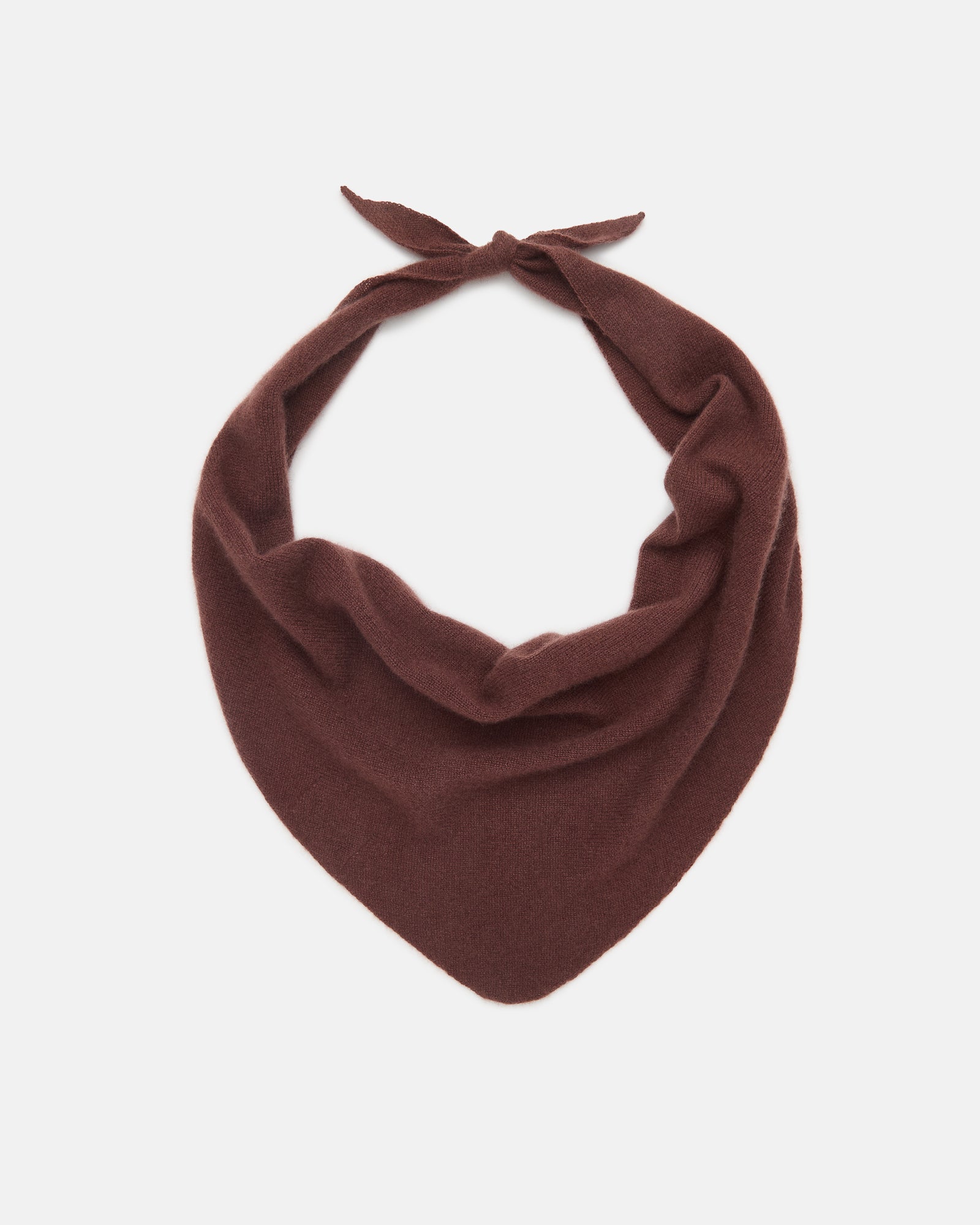 Cashmere Triangle scarf - Coffee