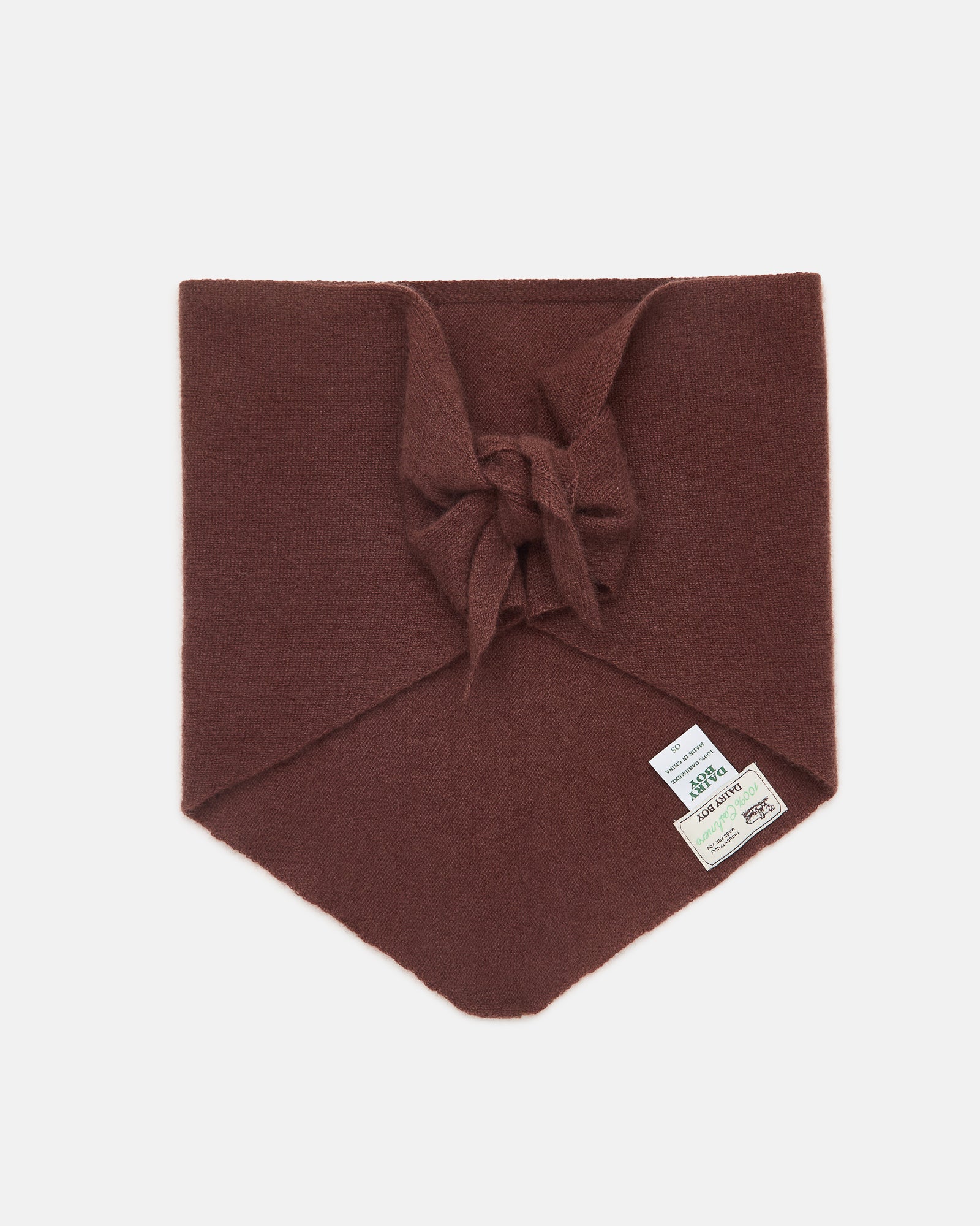 Cashmere Triangle scarf - Coffee
