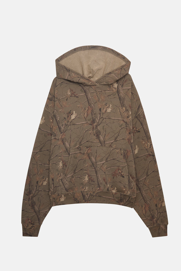 Study Break Boyfriend Hoodie - Evergreen Camo/Champion Orange