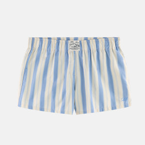 Garden Bed Boxer Shorts - Blue Pinstripe